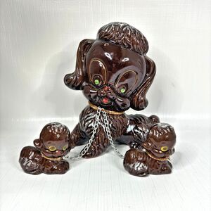 Poodle Figurines Brown